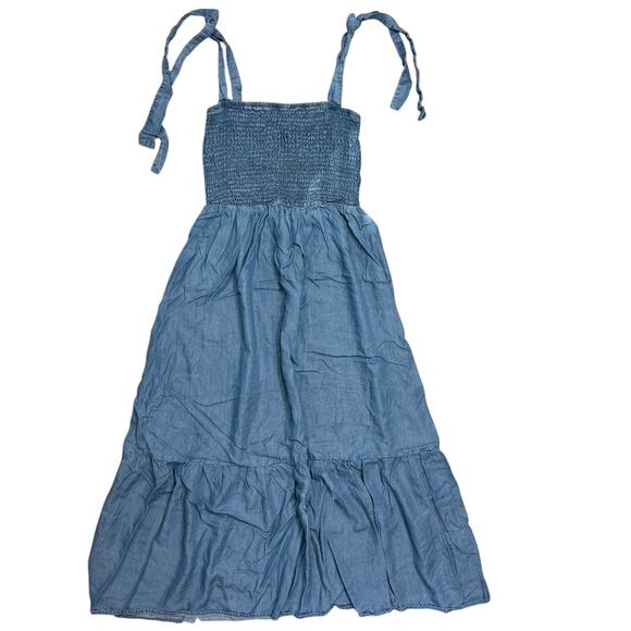 Blu Pepper 100% Lyocell Maxi Dress Women’s M Chest 25”, Length 47” Gently Used - Picture 1 of 6